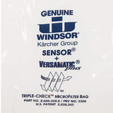 Windsor Karcher Genuine Triple-Check Microfilter Bag 8.600-050.0 for Sensor and Versamatic Plus Vacuum-Filter Bags-Made in Germany-2 pack (20 bags)