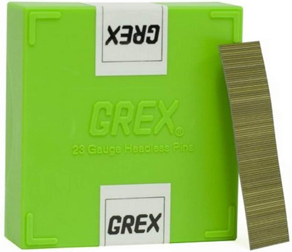 GREX H8/25L 21 Gauge 1-Inch Length Galvanized Brad Nails (5,000 per Box GREX H8/25L 21 Gauge 1-Inch Length Galvanized Brad Nails (5,000 per Box
