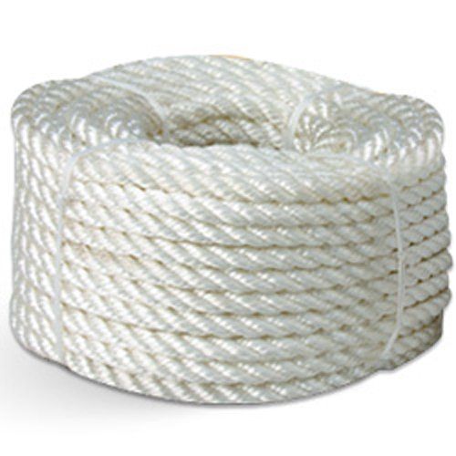 CWC 3-Strand Nylon Rope - 3/8 x 50 ft., White (Pack of 12 rolls) – TTS  Products