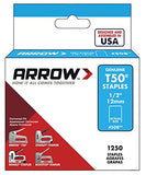 Arrow Fastener 24 Pack Arrow Fastener 508 T50 1/2" Flat Crown Heavy Duty Steel Staples 1250 per Package