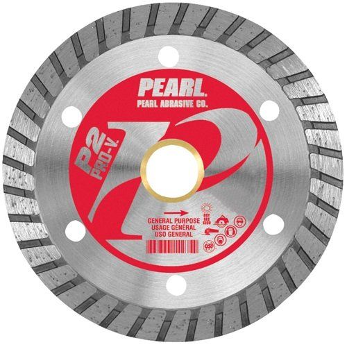 Pearl Abrasive P2 Pro-V PV045T General Purpose Flat Core Turbo Blade 4-1/2 x .080 x 7/8, 5/8