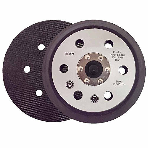 Superior Electric RSP37 6-Inch Sander Pad (Hook & Loop, 6 Vacuum Holes) for 7336 and 97366 replaces Porter Cable 18001 by Superior Pads and Abrasives
