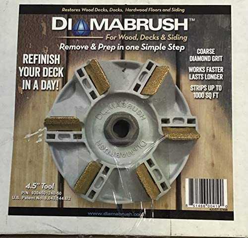 Diamabrush 4-1/2" Wood Deck Removal & Prep Tool For Angle Grinders