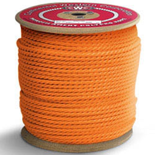 PolyPRO Orange Rope - 3 Strand - 3/8" x 600', 2430 lbs Tensile (1 Spool) - CWC-301310