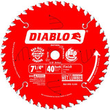 Freud D0740A Diablo 7-1/4 40 Tooth ATB Finishing Saw Blade with 5/8-Inch Arbor (Set of 10) (10 Items)