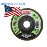 5-PK Pearl Abrasive Maxidisc Flap Disc Silver-Line Zirconia for Metal and Stainless Steel Type 27