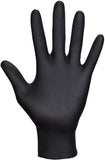 Black Nitrile Disposable Gloves SAS Safety 66519 Raven 6 mil Black Nitrile Disposable Gloves - XLarge (100 Gloves per Box)
