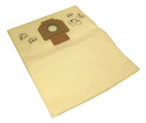Nilfisk Bag, 6 In., Cloth, Non-reusable, PK5