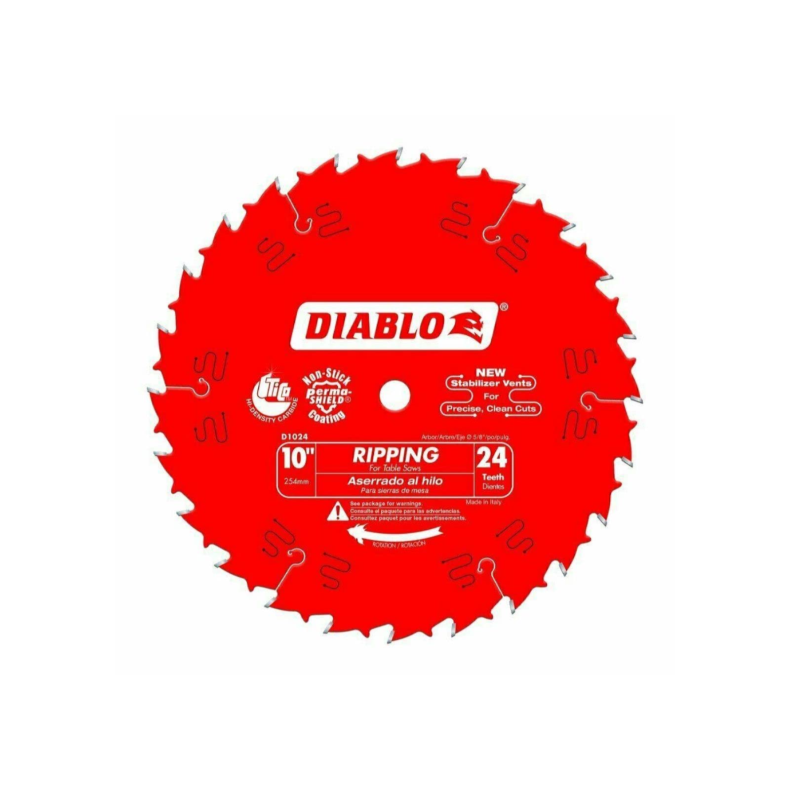 Diabloo Tools D1024X 10 in. x 24 Tooth Ripping Saw Bblade – TTS Products
