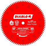 Freud D1080X Diablo 10-Inch 80-tooth ATB Finish Saw Blade with 5/8-Inch Arbor and PermaShield Coating (6 Pack)