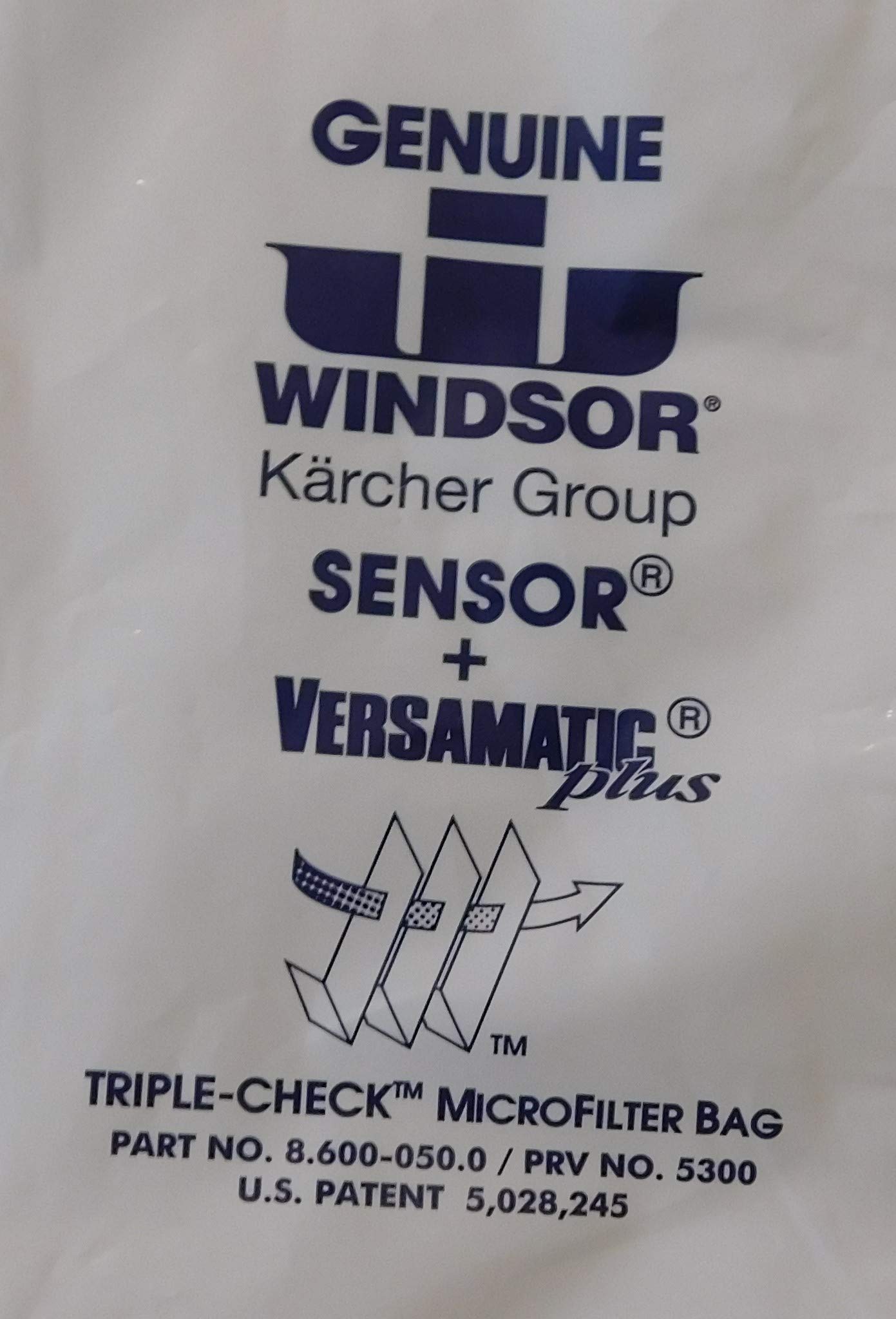 Genuine Windsor Triple Check Microfilter Bag 5300 - Sensor and Versamatic Plus - 1 Pack (10 Bags)