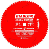 Diablo D1472CF 14-inch Steel Demon 72T Cermet II Carbide Ferrous Metal Saw Blade (2-Pack)