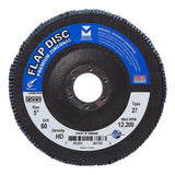 Mercer Industries 266060 Zirconia Flap Disc, High Density, Type 27, 5