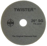 Americo Manufacturing 434927 Twister Diamond Coated SuperGloss Floor Pad (2 Pack), 27