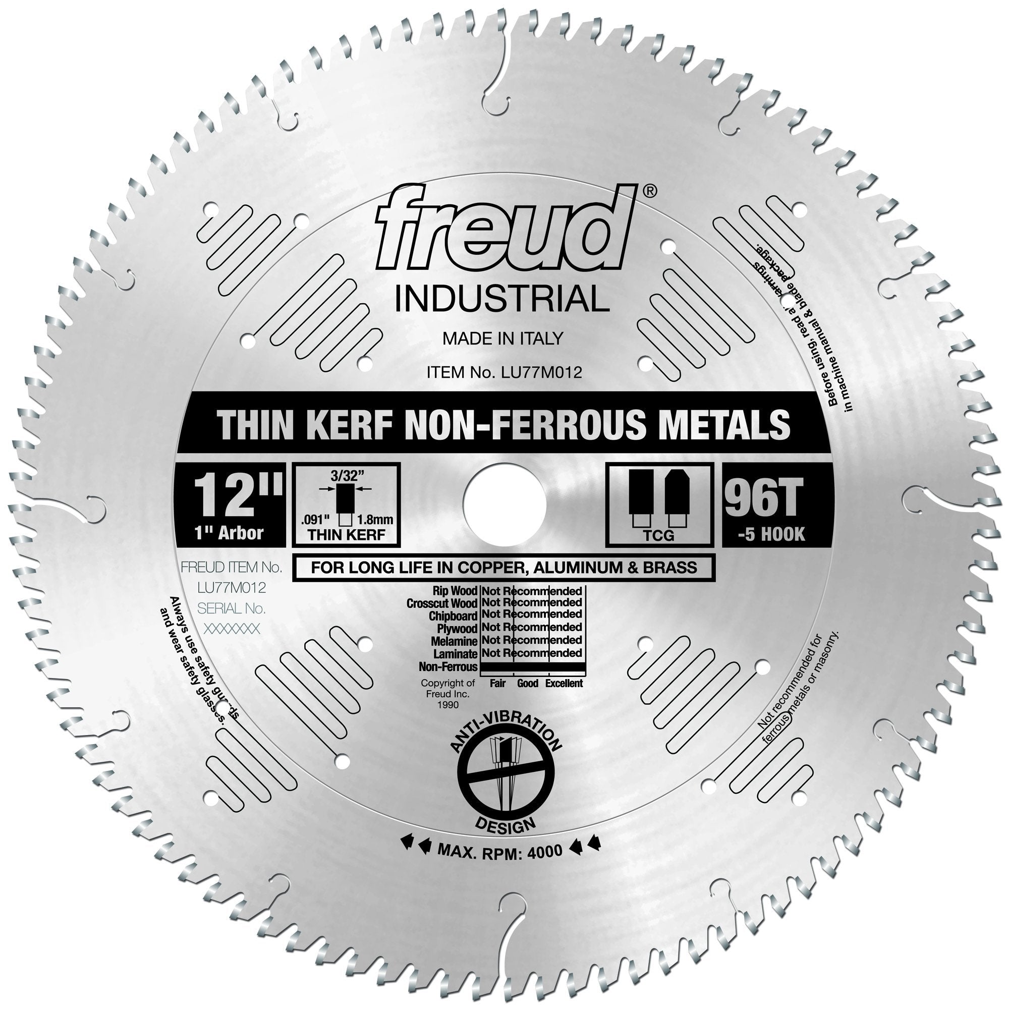 Freud LU77M008 8-Inch 64 Tooth Thin Kerf Non-Ferrous Metal Cutting Saw –  TTS Products