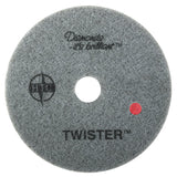 Americo Manufacturing 435215 Twister Red 400 Grit Floor Pad for Heavy Duty Cleaning (2 Pack), 15