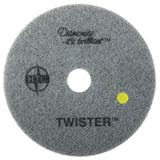 Twister™ Diamond Cleaning System 17" Yellow Floor Pad - 1500 Grit - 2 per case