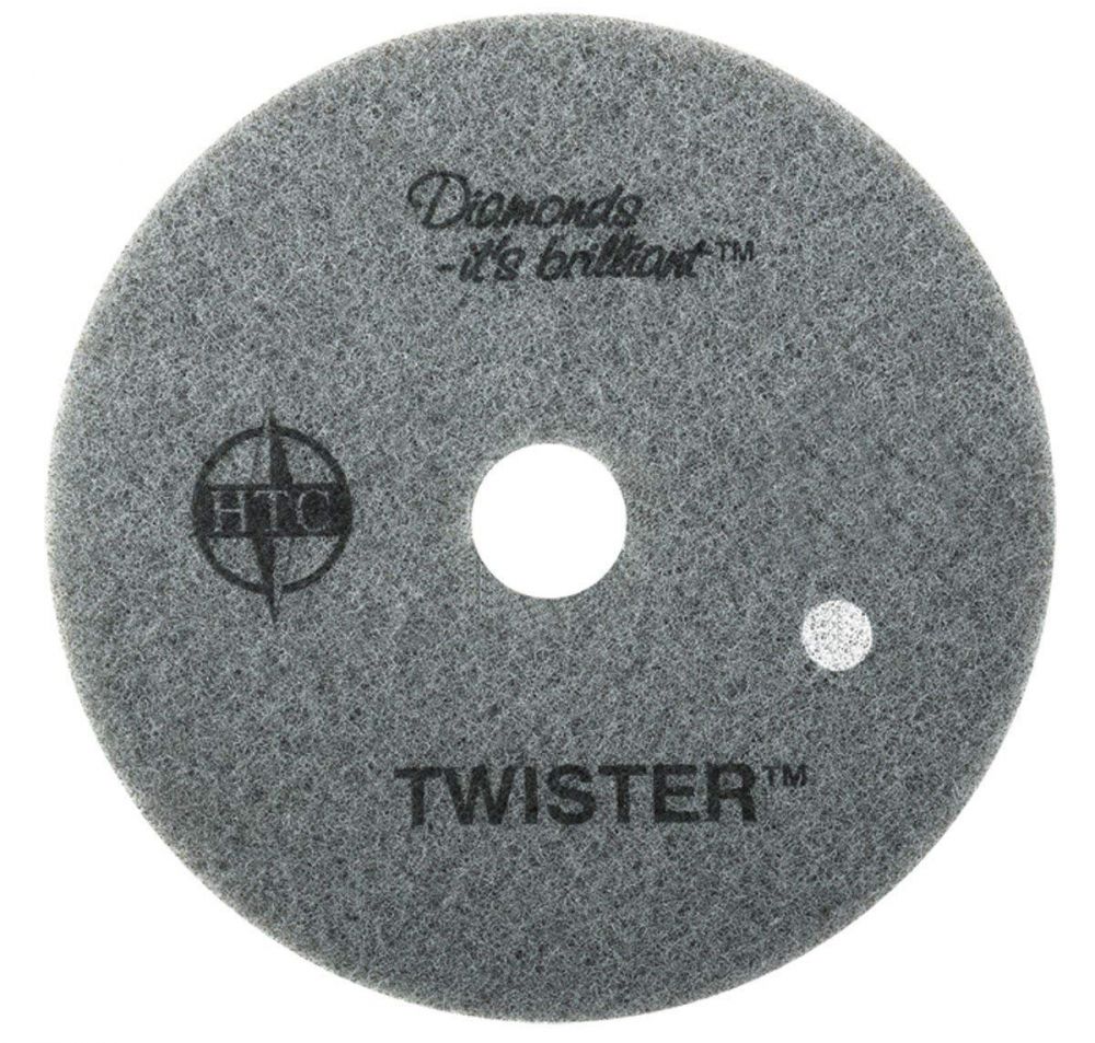 Twister™ Diamond Cleaning System 12" White Floor Pad - 800 Grit - 2 per case