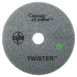 Twister™ Diamond Cleaning System 17" Green Floor Pad - 3000 Grit - 2 per case
