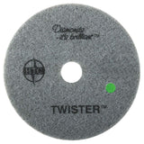 Twister™ Diamond Cleaning System 8" Green Floor Pad - 3000 Grit - 2 per case