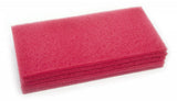 Clarke 997001 Commercial 14 Inch X 28 Inch Red Scrubber/Buffing Pad, Case of 5