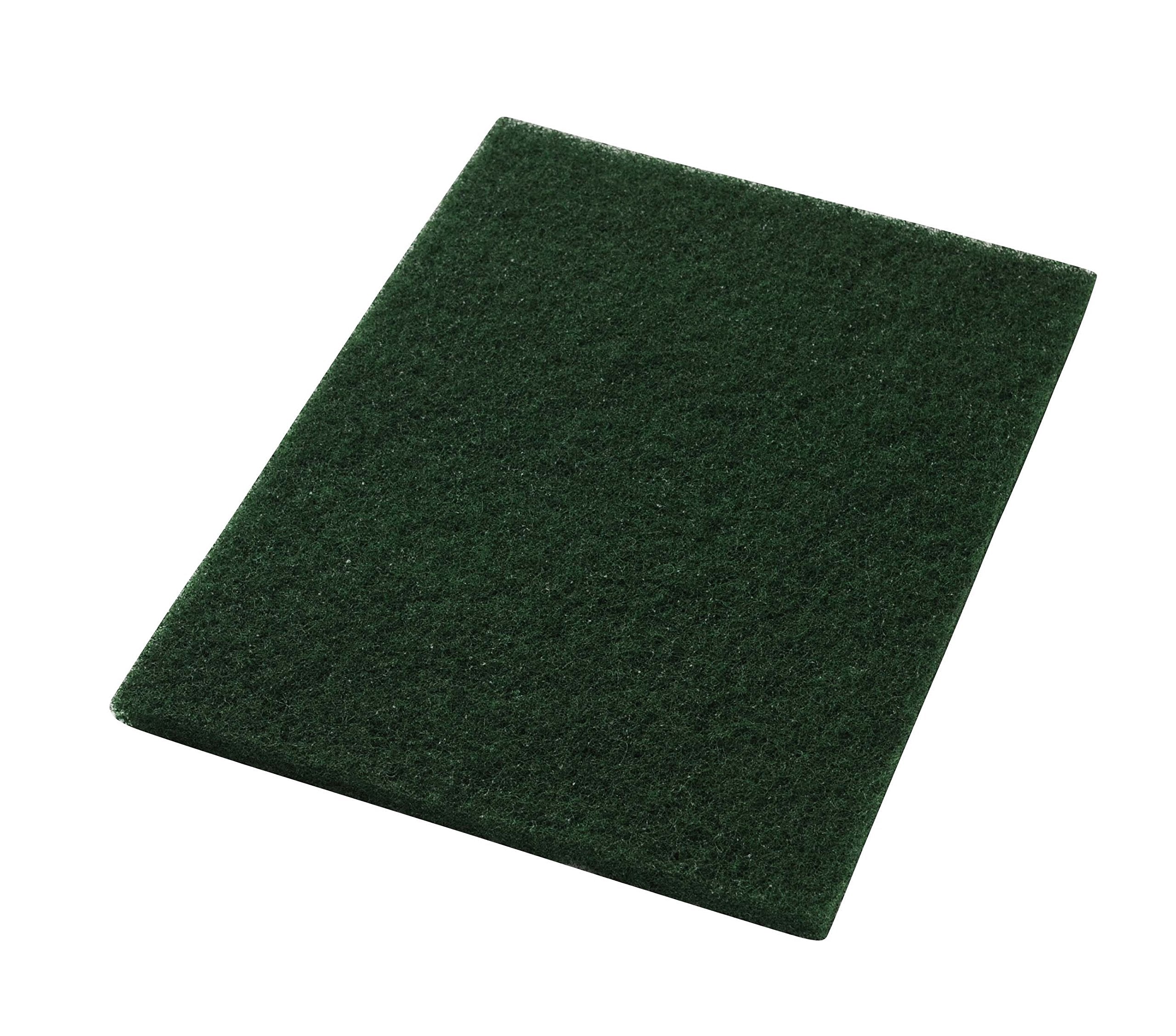 Americo Manufacturing 40031420 Green Scrub Floor Scrubbing Pad Rectangle (5 Pack), 14" x 20"
