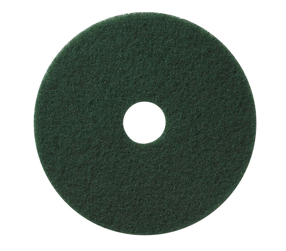 Americo Manufacturing 400312 Green Scrub Floor Scrubbing Pad (5 Pack), 12"