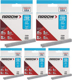 Arrow Fastener 506 Genuine T50 3/8-Inch Staples, 1250-Pack - 5 Pack