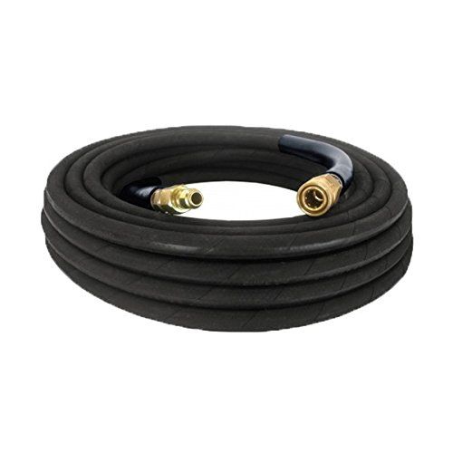 Pressure Washer Hose Single Braid 50' 3/8" Pressure Washer Rubber Hose with Fittings New