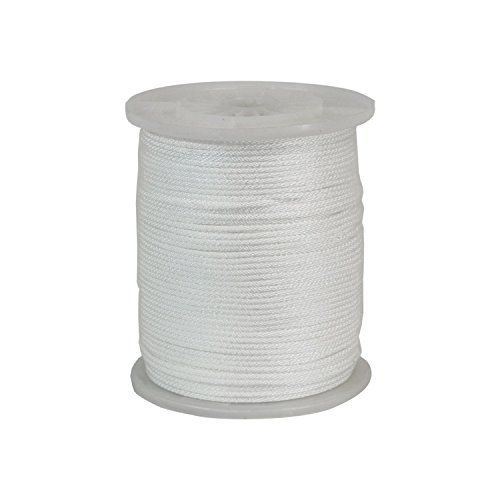 CWC 105050 1000-Feet Solid Braid Nylon Cord Rope, 3/16 Inch