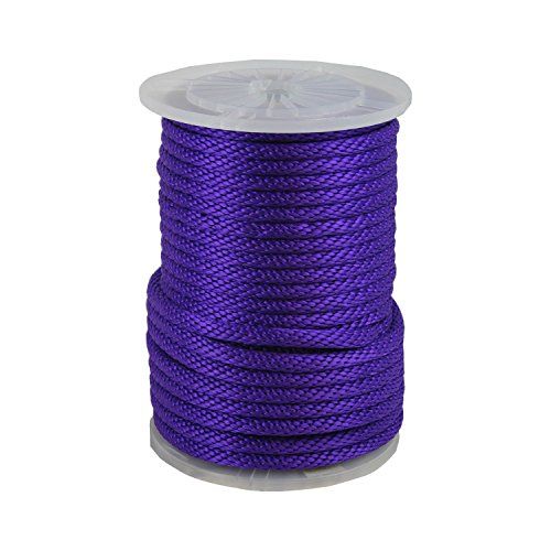 CWC 115427 5/8in Solid Braid Multifilament Poly Purple Halter Rope 200ft