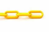 Plastic Chain 2" (8 MM) Plastic Chain  Yellow, 50 feet Length