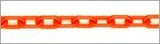 Plastic Chain 1" (4 MM) Orange, 500 feet Length
