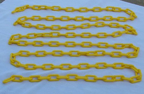 Plastic Chain 1" (4 MM)  Yellow, 250 feet Length