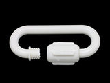WHITE PLASTIC CHAIN QUICK LINKS 10 PACK 8MM