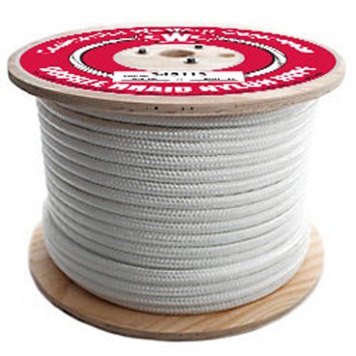 CWC 3-Strand Poly Dacron Rope - 3/8 x 600' White w/tracers