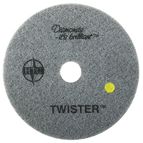 Twister Diamond Cleaning System 13" Yellow Floor Pad - 1500 Grit - 2 per case