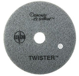 Twister Diamond Cleaning System 12" White Floor Pad - 800 Grit - 2 per case