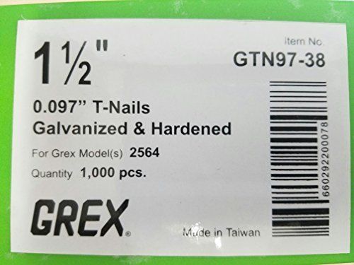GREX 1 1/2" X 097 T NAILS 1M