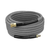 Pressure Washer Hose 4000psi  50' Gray Non Marking Cover with Couplers Installed AHS280