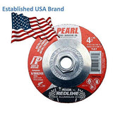 Pearl Abrasive DCRED45H 4-1/2 x 1/4 x 5/8-11 Depressed Center Grinding Wheel