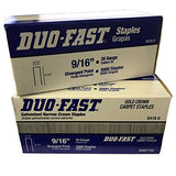 Duo-Fast 5418D 9/16-Inch by 20 Gauge 3/16 Crown Gold Staples (5,000 per Box) - Pack of 2 Boxes
