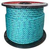CWC Blue Steel Rope Standard Lay, Teal with Dark Blue Tracer