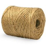 Jute Twine Tube - 3-Ply, Natural (Pack of 12 Tubes)