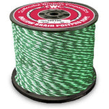 CWC Hollow Braid Polypropylene Rope - 1/4" x 1000 ft, Green