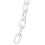 Plastic Chain White 2 inch (8MM) Link X 50 Feet Long