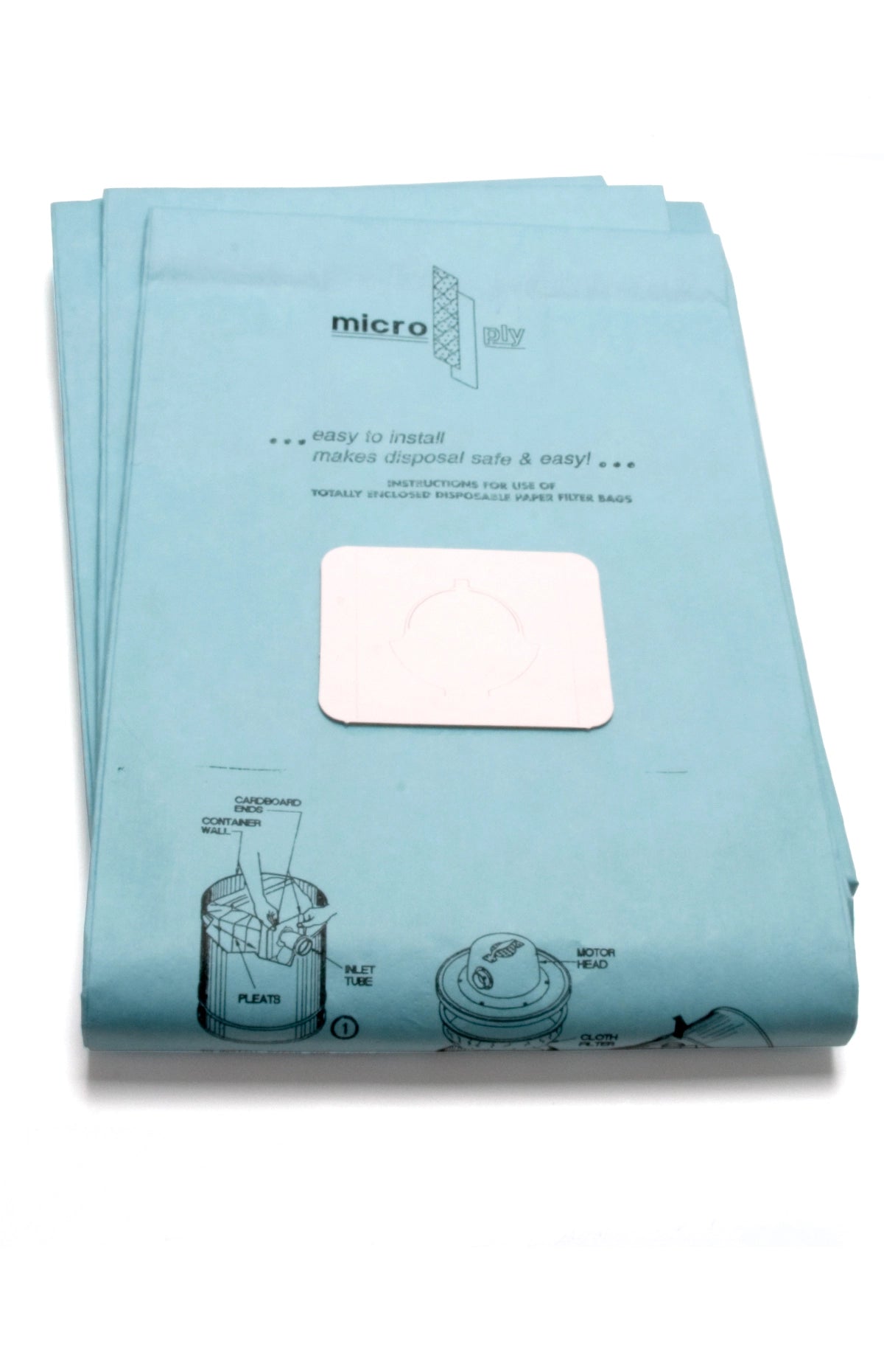 Powr-Flite C101M 20 Gallon Paper Bag - 5 Pack