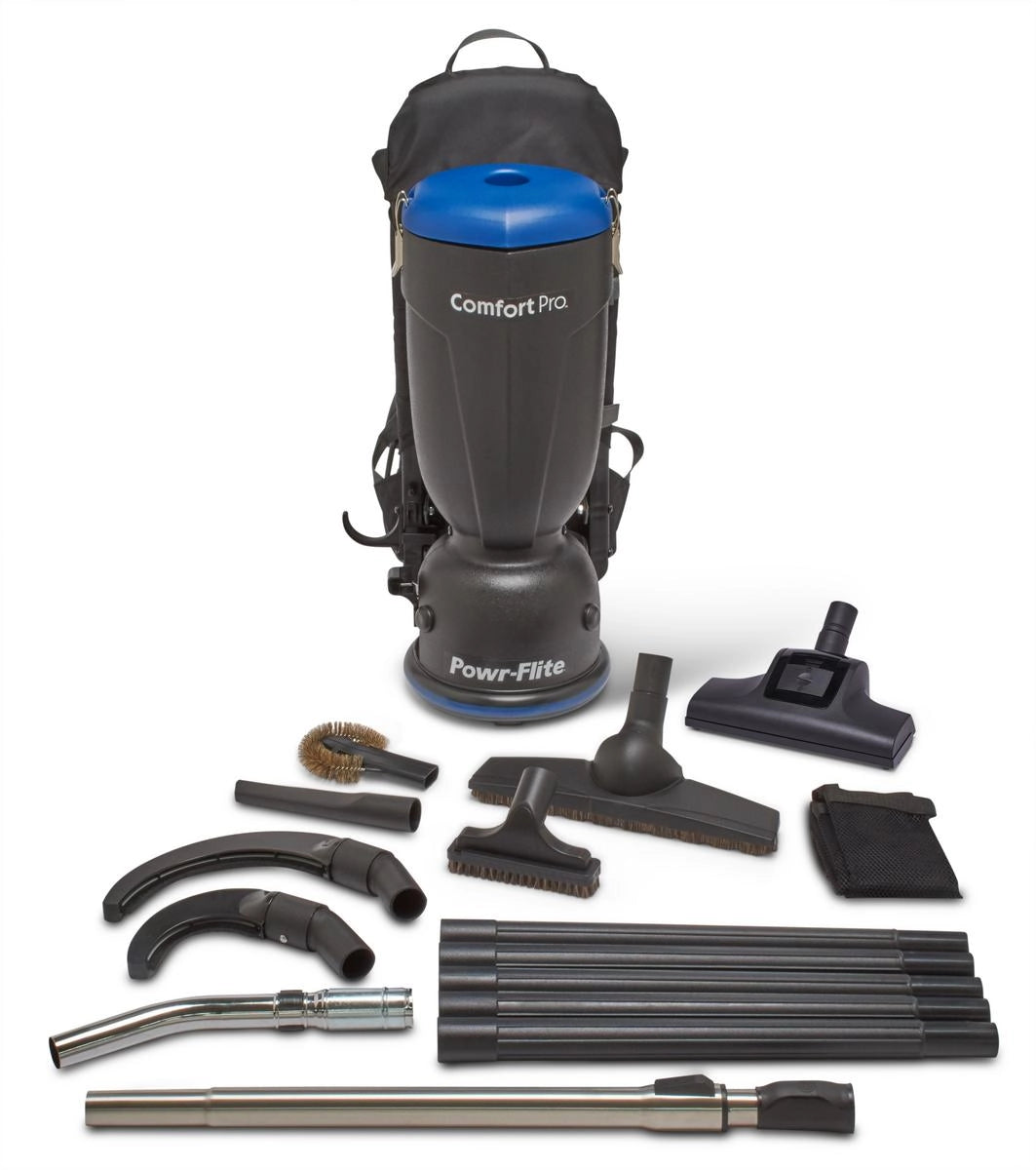 Powr-Flite BP6S-KIT3 Comfort Pro Turbo Ranger Backpack Vacuum