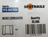 MitreNail Micro Corrugated Fastener 1/4" 20,000