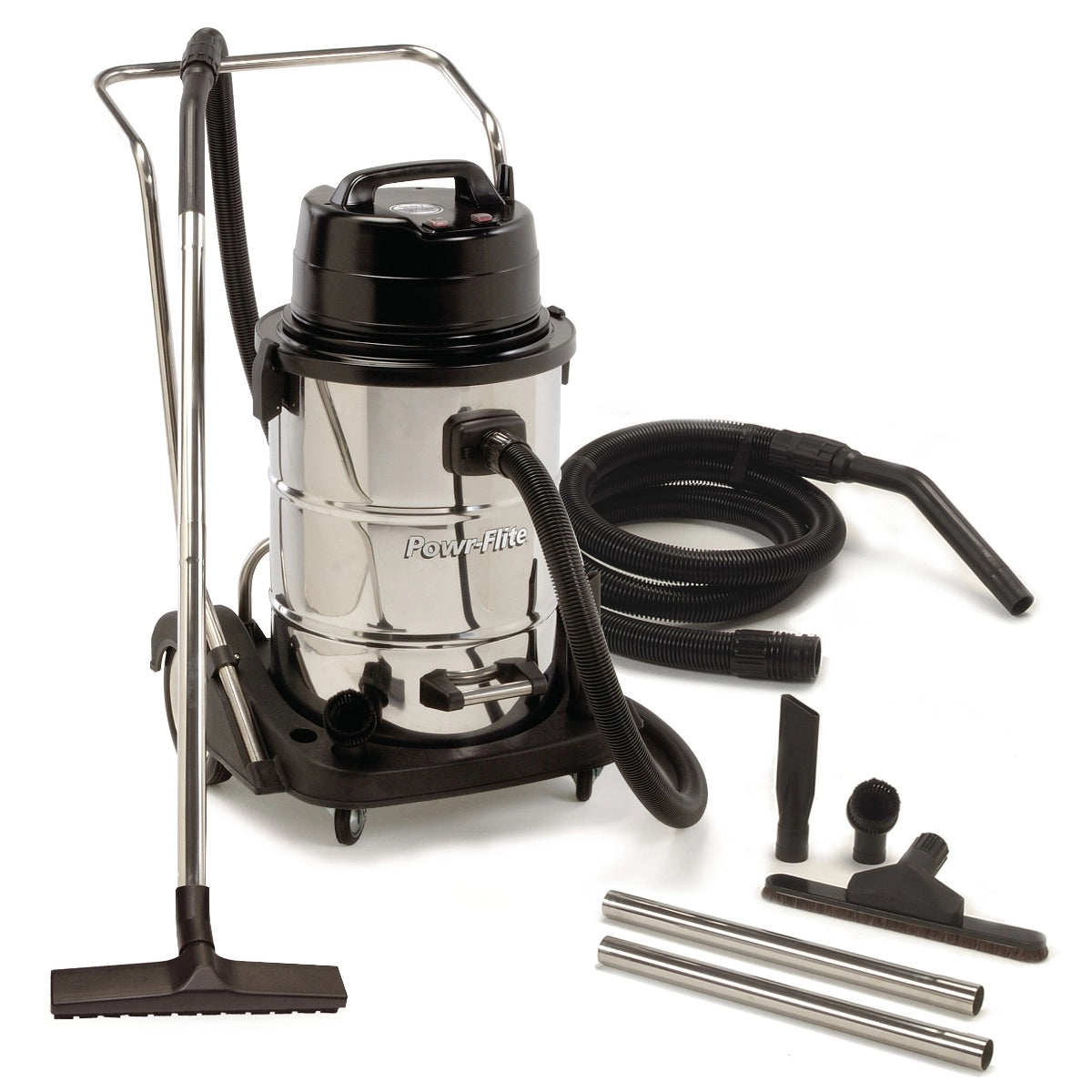Powr-Flite Pf57 Wet Dry Vacuum 20 Gallon Dual Motor with Stainless Steel Tank